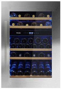 Двухтемпературный винный шкаф Pando PVMAV 88-49XR
