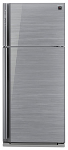 Двухкамерный серый холодильник Sharp SJXP59PGSL