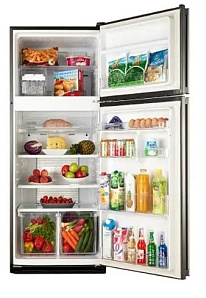Двухкамерный холодильник шириной 70 см Sharp SJ-58CBK фото 2 фото 2