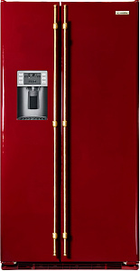 Холодильник бордового цвета Iomabe ORE 24 CGHFRR Бордо