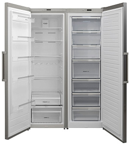 Серый холодильник Korting KNF 1857 X фото 4 фото 4