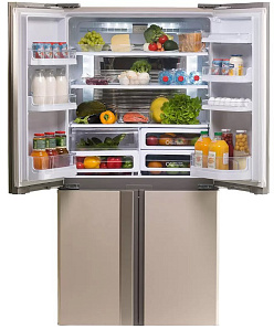 Двухкамерный холодильник  no frost Sharp SJ EX98F BE
