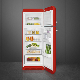 Ретро красный холодильник Smeg FAB30RRD5 фото 2 фото 2