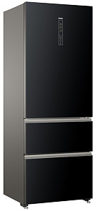 Китайский холодильник Haier A3FE 742 CGBJRU черное стекло фото 2 фото 2
