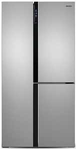 Двухдверный холодильник Ginzzu NFK-610 стальной