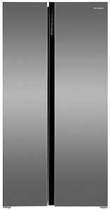 Серый холодильник Hyundai CS6503FV нержавеющая сталь фото 3 фото 3