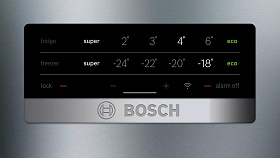 Двухкамерный серебристый холодильник Bosch KGN49XLEA фото 4 фото 4