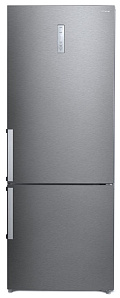 Серый холодильник Hyundai CC4553F нерж сталь