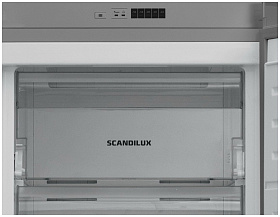 Холодильник цвета нержавеющая сталь Scandilux FS711Y02 S фото 3 фото 3