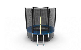 Батут 6 ft с сеткой EVO FITNESS JUMP External + Lower net, 6ft (синий) + нижняя сеть фото 3 фото 3