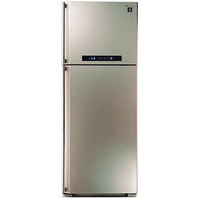 Бежевый двухкамерный холодильник Sharp SJ PC58A CH