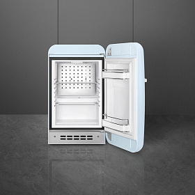 Холодильник голубого цвета в ретро стиле Smeg FAB5RPB5 фото 2 фото 2