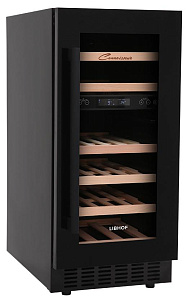 Маленький винный шкаф LIBHOF CXD-28 black