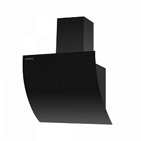 Наклонная чёрная вытяжка 90 см Maunfeld SKY STAR 90 Black
