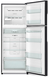 Чёрный двухкамерный холодильник  Hitachi R-V 472 PU8 BBK фото 2 фото 2
