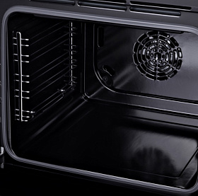 Чёрный электрический встраиваемый духовой шкаф Hyundai HEO 6640 BG фото 4 фото 4
