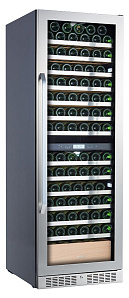 Двухтемпературный винный шкаф LIBHOF SED-161 silver