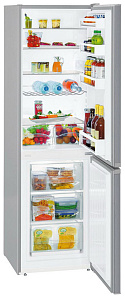 Серебристые двухкамерные холодильники Liebherr Liebherr CUef 3331