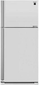 Широкий холодильник с верхней морозильной камерой Sharp SJ-XE55PMWH