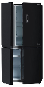 Отдельно стоящий холодильник Хендай Hyundai CM5005F черное стекло фото 3 фото 3