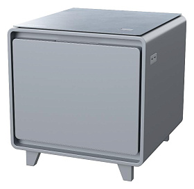 Маленький холодильник для офиса без морозильной камера Hyundai CO0503 серебристый фото 2 фото 2