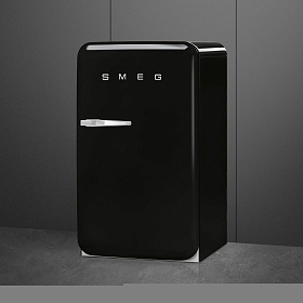 Чёрный узкий холодильник Smeg FAB10RBL5 фото 3 фото 3