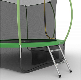 Батут для дачи с сеткой EVO FITNESS JUMP Internal + Lower net, 8ft (зеленый) + нижняя сеть фото 4 фото 4