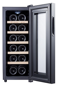 Отдельно стоящий винный шкаф LIBHOF AP-12 black фото 4 фото 4
