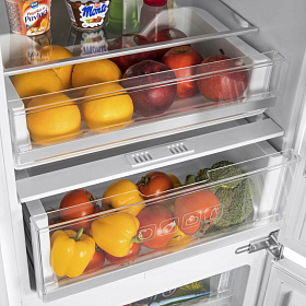 Встраиваемый двухкамерный холодильник с no frost Maunfeld MBF177NFWH фото 3 фото 3
