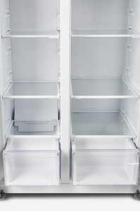 Большой бытовой холодильник Hyundai CS4502F нержавеющая сталь фото 4 фото 4
