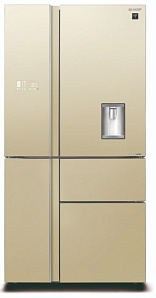 Широкий бежевый холодильник Sharp SJ-WX99A-CH