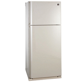 Двухкамерный холодильник с верхней морозильной камерой Sharp SJ SC59PV BE