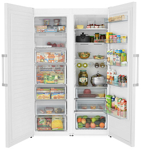 Широкий двухкамерный холодильник Scandilux SBS 711 EZ 12 W фото 3 фото 3