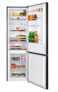 Двухкамерный холодильник 2 метра Maunfeld MFF200NFB