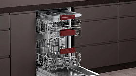 Серебристая посудомоечная машина Neff S857YMX03E фото 3 фото 3