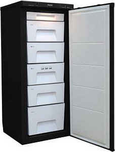 Чёрный маленький холодильник Позис FV-115 черный