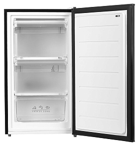 Чёрный узкий холодильник Hyundai CU1007 черный фото 2 фото 2