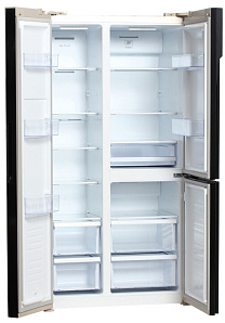 Двухдверный бежевый холодильник Hyundai CS6073FV шампань фото 4 фото 4