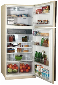 Большой широкий холодильник Sharp SJ-XE 55PMBE фото 2 фото 2