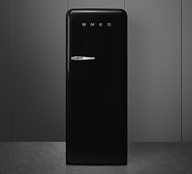 Чёрный мини холодильник Smeg FAB28RBL5 фото 2 фото 2