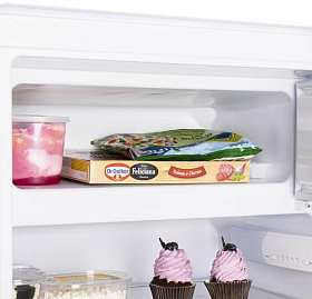 Невысокий холодильник с морозильной камерой Maunfeld MBF88SW фото 3 фото 3