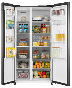 Двухстворчатый холодильник с морозильной камерой Korting KNFS 95780 W XN фото 2 фото 2