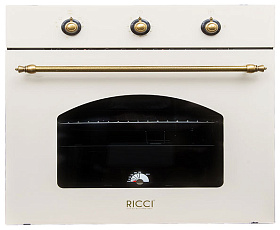 Бежевый встраиваемый духовой шкаф Ricci RGO 620 BG
