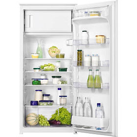 Встраиваемый маленький холодильник с морозильной камерой Zanussi ZBA22421SA
